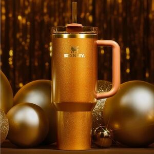 NEW Stanley Copper Tinsel Quencher H2.0 Flowstate Tumbler 40 oz Limited Edition